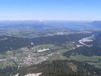 Gipfelblick nach Norden (Vils, F�ssen, Forggensee (ganz rechts))