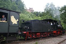 Kuckucksb�hnel mit Burg Spangenberg